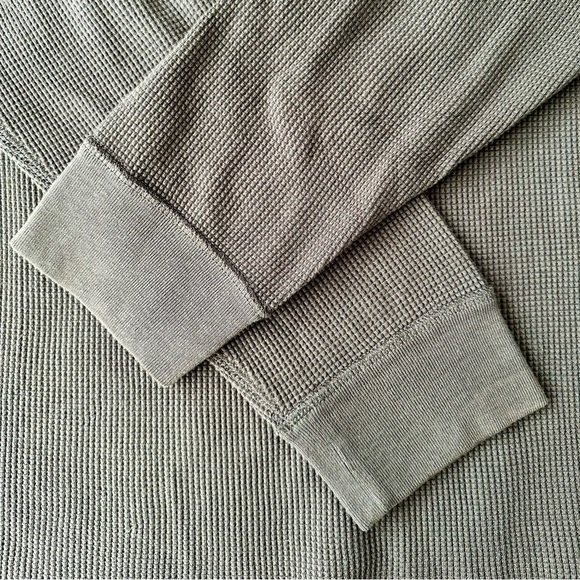 NWOT Madewell Thermal Henley Long Sleeve Tee - Picture 6 of 8